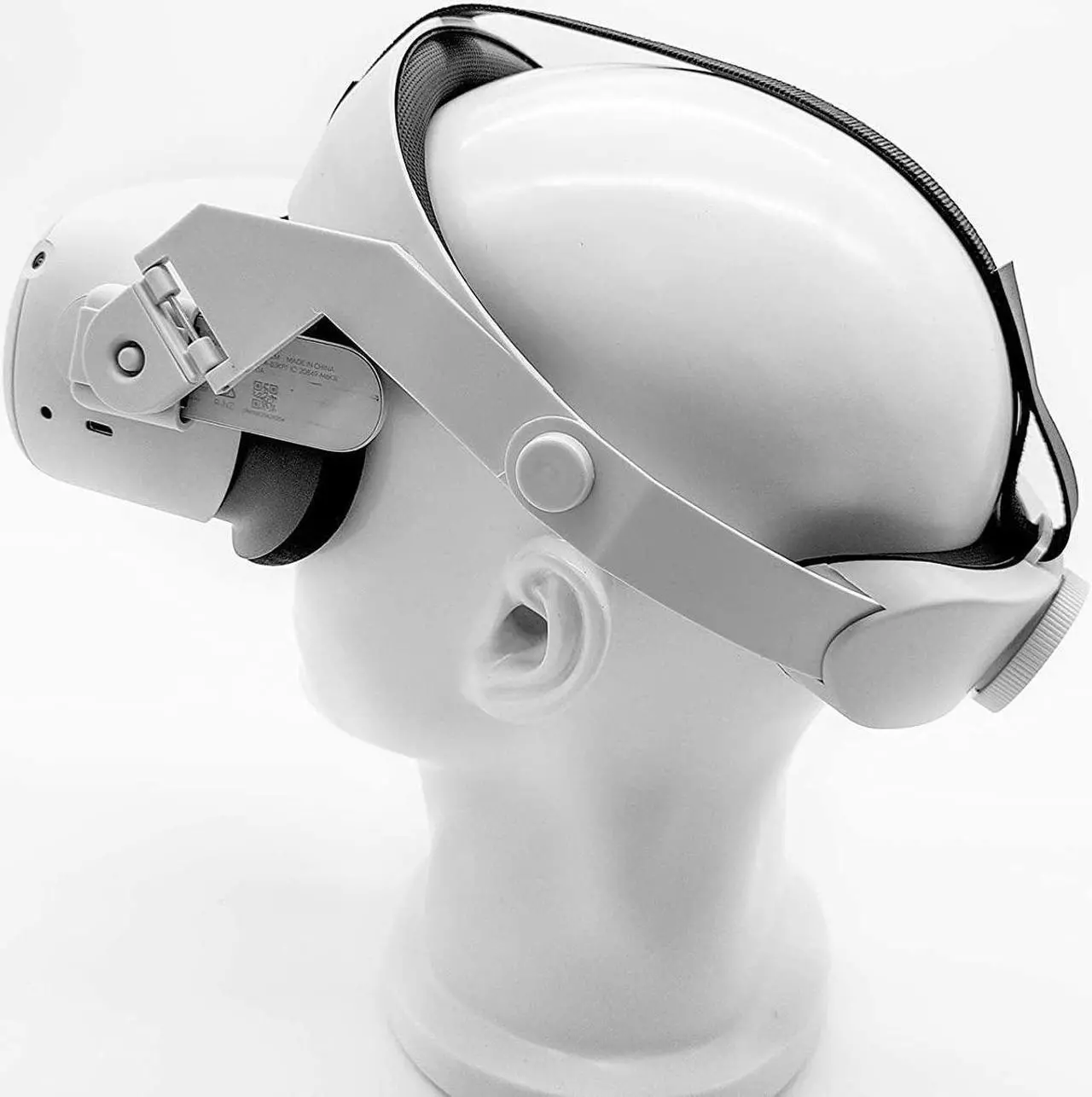 Alt view image 4 of 7 - Adjustable Head Strap for Oculus Quest 2 VR Headset, Head Cushion Compatible for Oculus Quest VR Gaming Headset, Comfortable Virtual Reality Accessories