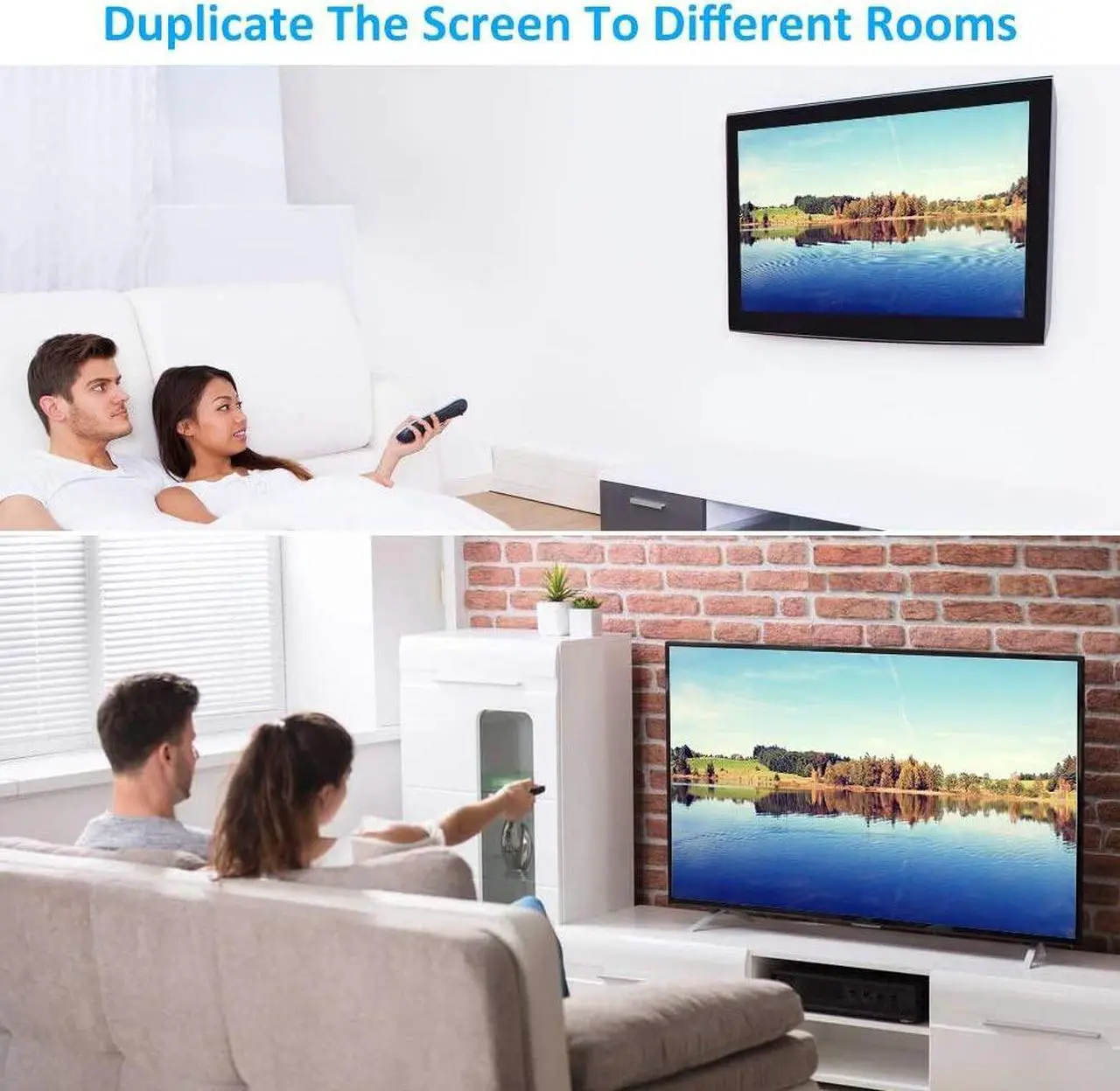 Alt view image 4 of 7 - HDMI Splitter 1 in 4 Out V1.4 Powered 1x4 Ports Box Supports 4K @30Hz Full Ultra HD 1080P 3D Compatible with PC STB Xbox PS4 Fire Stick Roku Blu-Ray Player TV HDTV (1 Input to 4 Outputs)