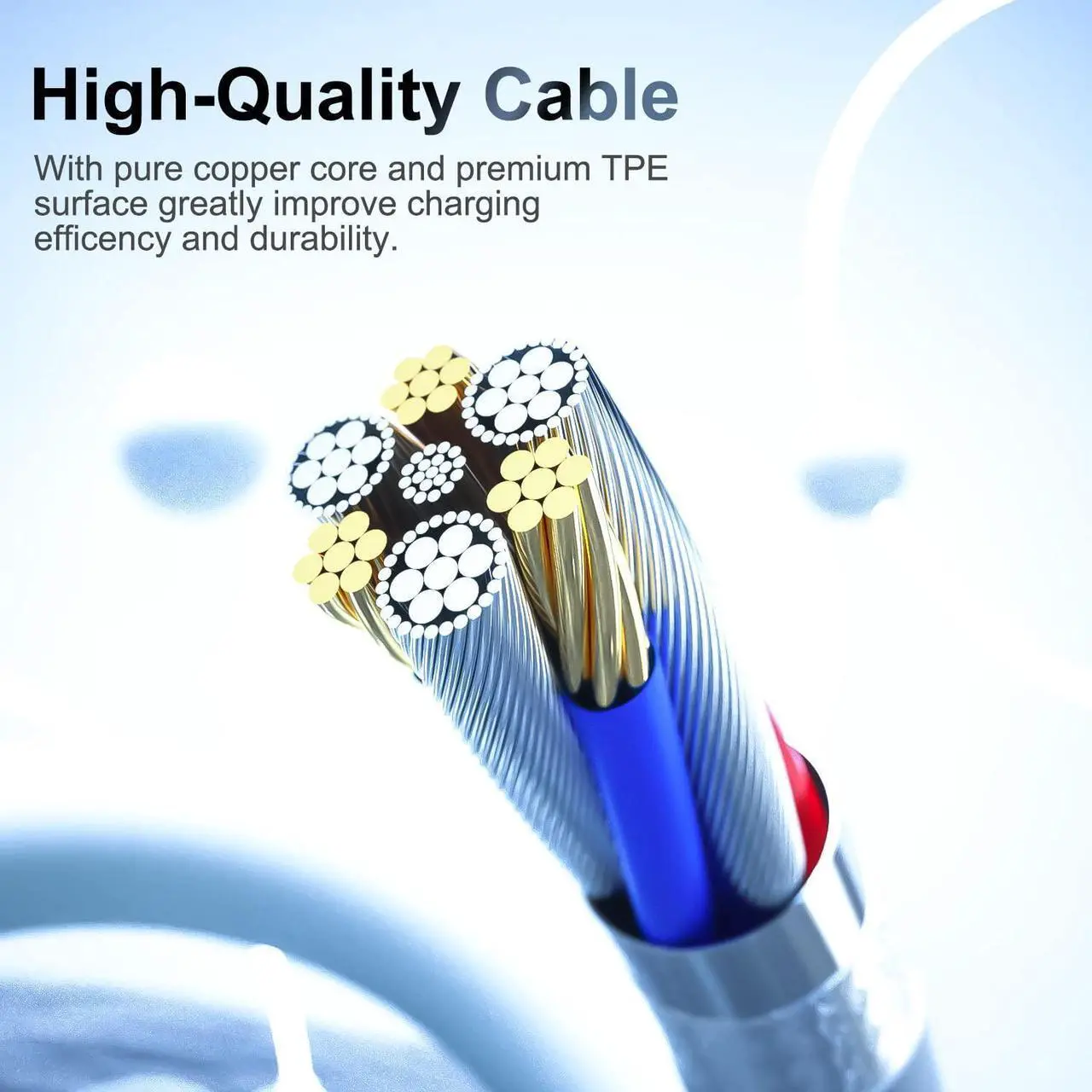 Alt view image 7 of 7 - [3 PACK] for iPhone Charger Cable 6ft, Lightning to USB Cable Cord 6 Foot / 2M, 2.4A Fast Charging Cords Phone Chargers for iPhone 13/12/11 Pro/MAX/XS/8/7/6/SE/i-Pad