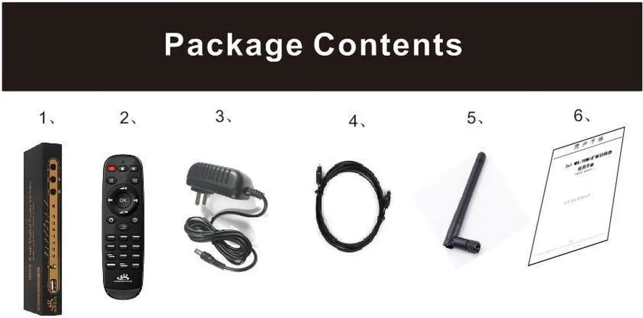 Alt view image 7 of 7 - HD-MI 5.1CH Decoder Separator Extractor Compatible with DTS AC3, HDMI 2.0b 4K 60Hz HDCP 2.3 HDR 3D, Digital Analog Audio Video Surround Sound System 192Khz/24Bit for Movies Games Music