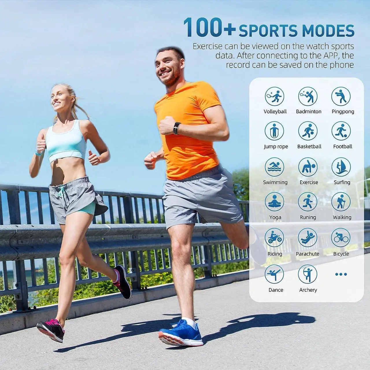 Alt view image 3 of 7 - Smart Watch (Answer/Make Call), 2-Inch Fitness Tracker 100+ Sports Modes, Smart Watches for Men Women IP67 Waterproof, Smartwacth with Step Sleep Calories Monitoring Pedometer for iOS Android Phones