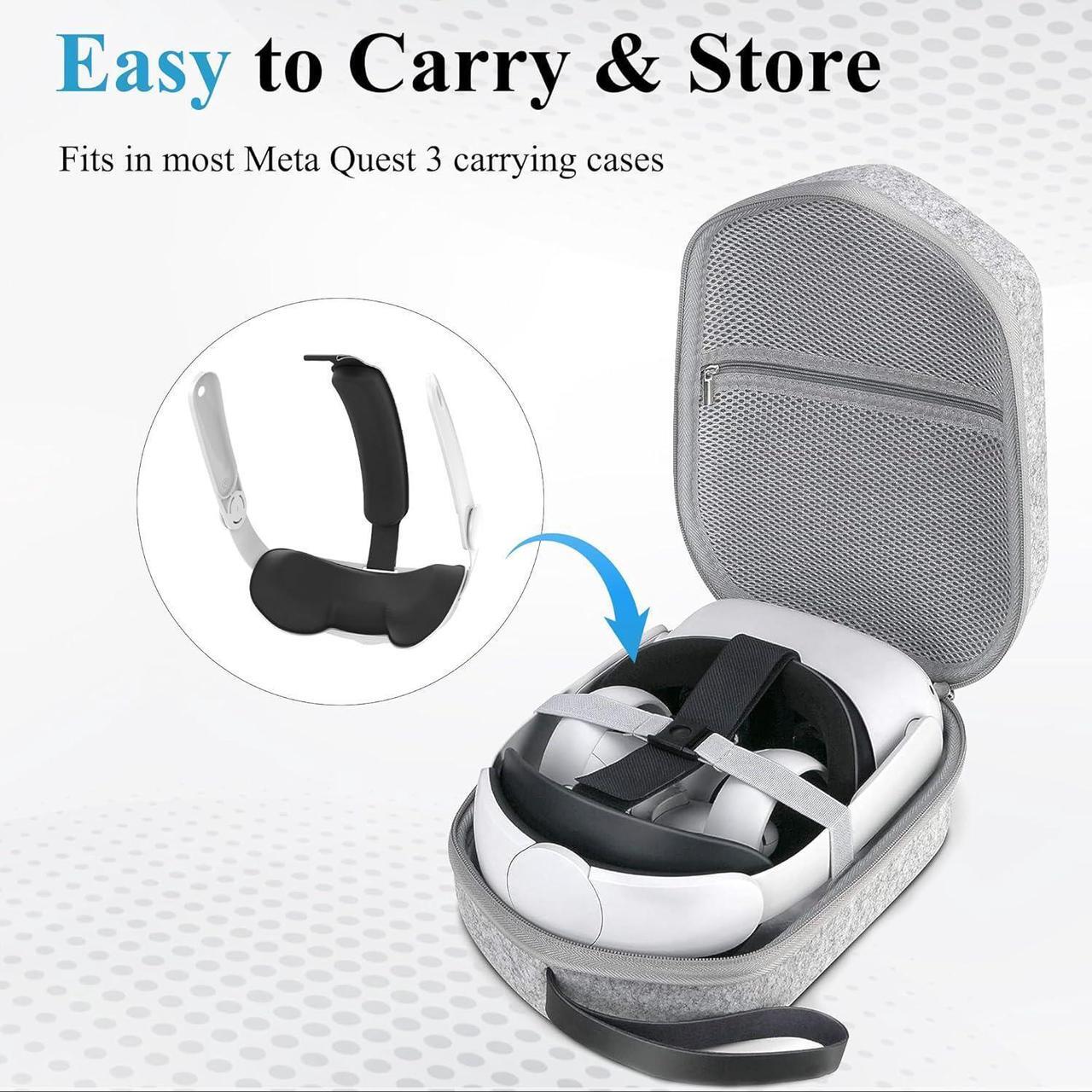 Alt view image 7 of 7 - Head Strap for Meta/Oculus Quest 3, Elite Strap Replacement for Enhanced Comfort, Reduce Facial Pressure, Ergonomic Adjustable Durable Headstrap VR Accessories for Meta/Oculus Quest 3, White