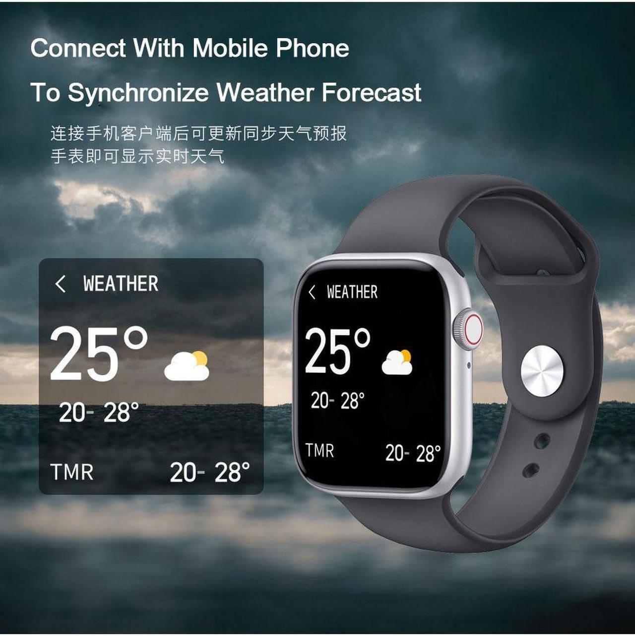 Alt view image 4 of 6 - Full Touch 1.3" Color Screen Smart Watch Fitness Tracker Heart Rate Blood Pressure Health Monitor Sports Record Intelligent reminder Information Push