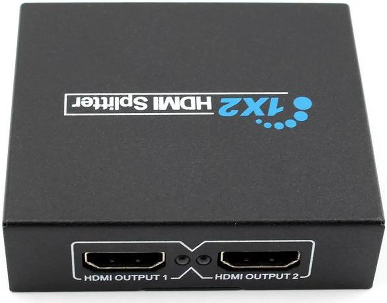 Alt view image 7 of 7 - 1080P HDMI Splitter Full HD Video HDMI Switch HDMI Amplifier 1 Into 2 Out (1 Source onto Dual Displays) With Power Adapter 1 to 2 Monitor