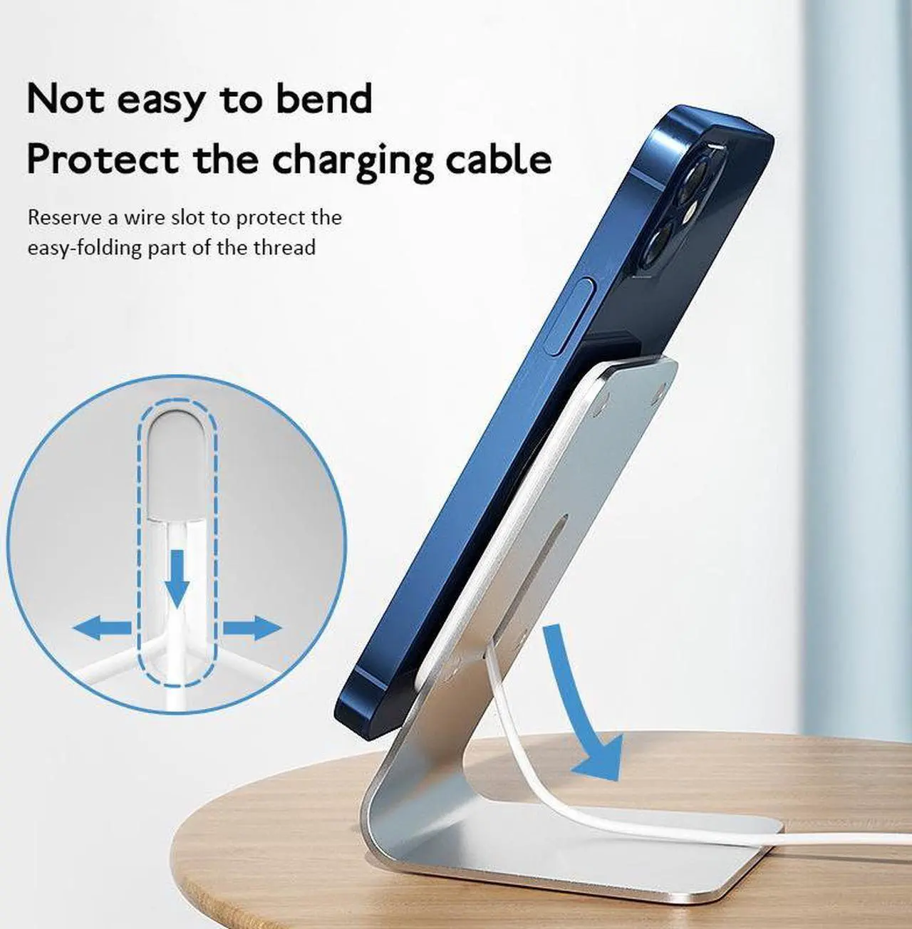 Alt view image 3 of 7 - MagSafe Magnetic Charger Special Bracket Magnetic Phone Stand Holder For iphone 12 /12 Pro/Mini/Pro Max Magsafe Holder Base Desk Phone Holder