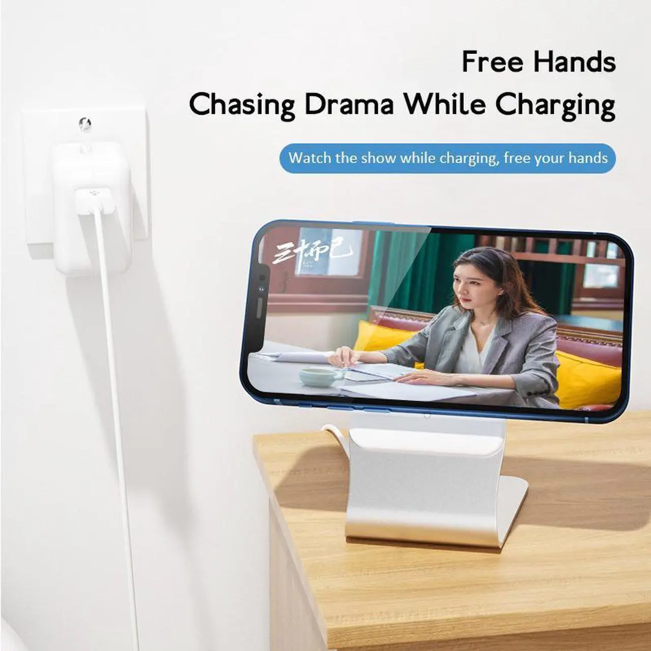 Alt view image 4 of 7 - MagSafe Magnetic Charger Special Bracket Magnetic Phone Stand Holder For iphone 12 /12 Pro/Mini/Pro Max Magsafe Holder Base Desk Phone Holder
