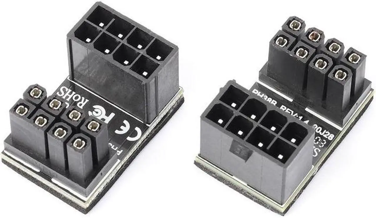 Alt view image 2 of 7 - 6Pin Graphics Card Power Connector (180° Turning),Computer Cables Graphics Card Power Supply Connector 6PIN Adapter 180° Turning (2 PACK )