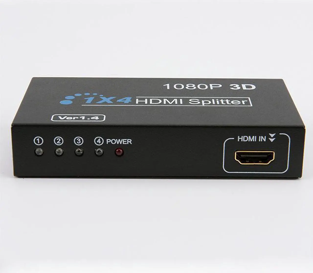 Alt view image 6 of 7 - HDMI Video Splitter 1x4 HDMI Splitter 1080P 3D Video Switch 1 in 4 Out Amplifier Display For HDTV DVD PS3/4