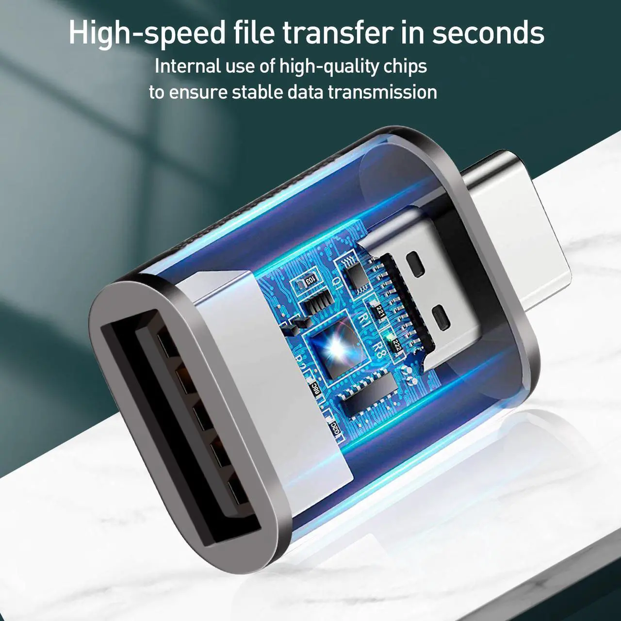 Alt view image 4 of 7 - 2Pcs Type C to USB Adapter Fast USB 3.0 to Type C Female Adapter For Computers/Chargers/Hard Drives/Type-c Headset/U Disks Mini USB Adapter Type-C OTG Cable Converter