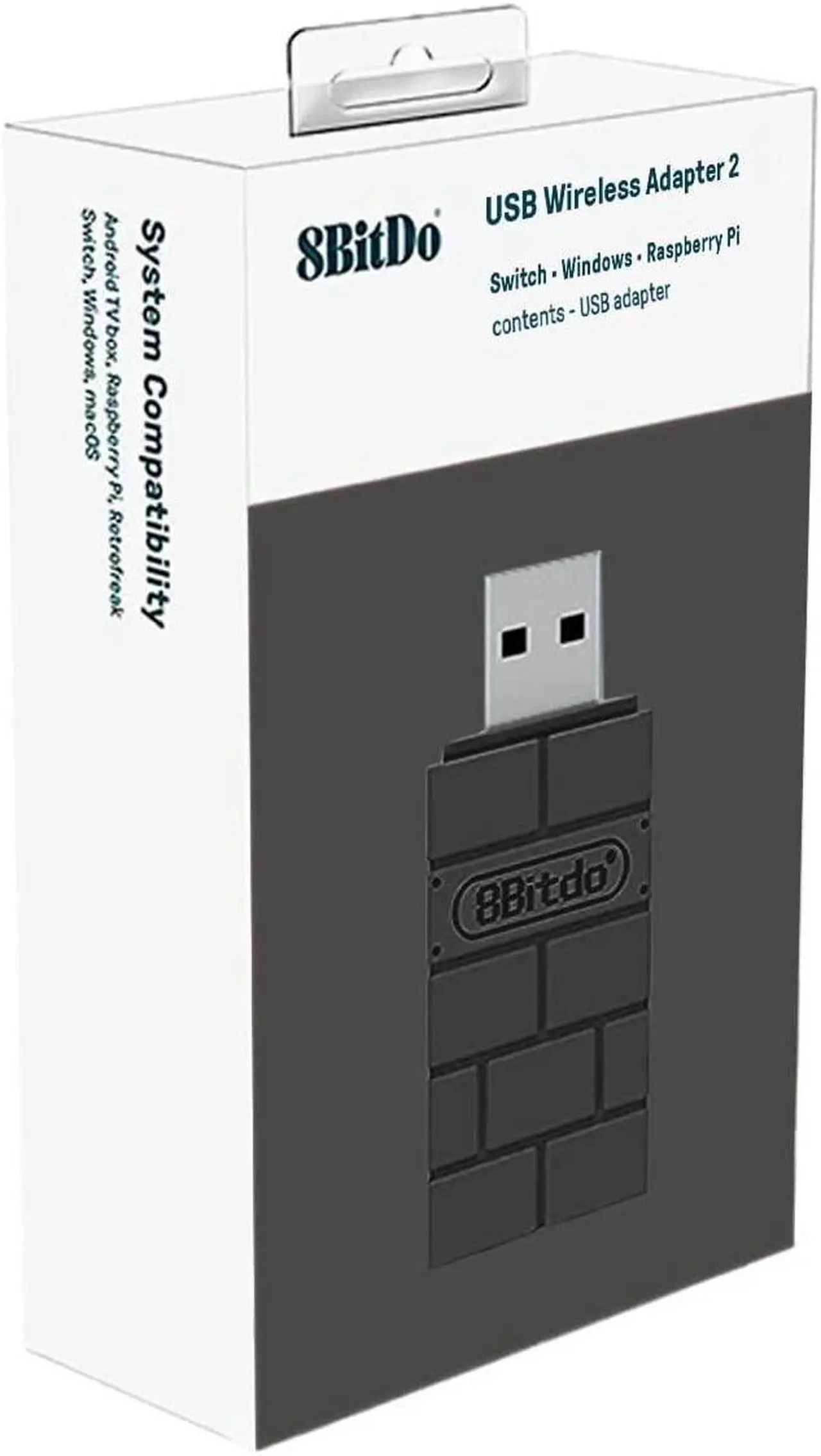 Alt view image 4 of 7 - 8Bitdo Wireless USB Adapter 2 for Switch, Windows, Mac & Raspberry Pi Compatible with Xbox Series X & S Controller, Xbox One Bluetooth Controller, Switch Pro and PS5 Controller