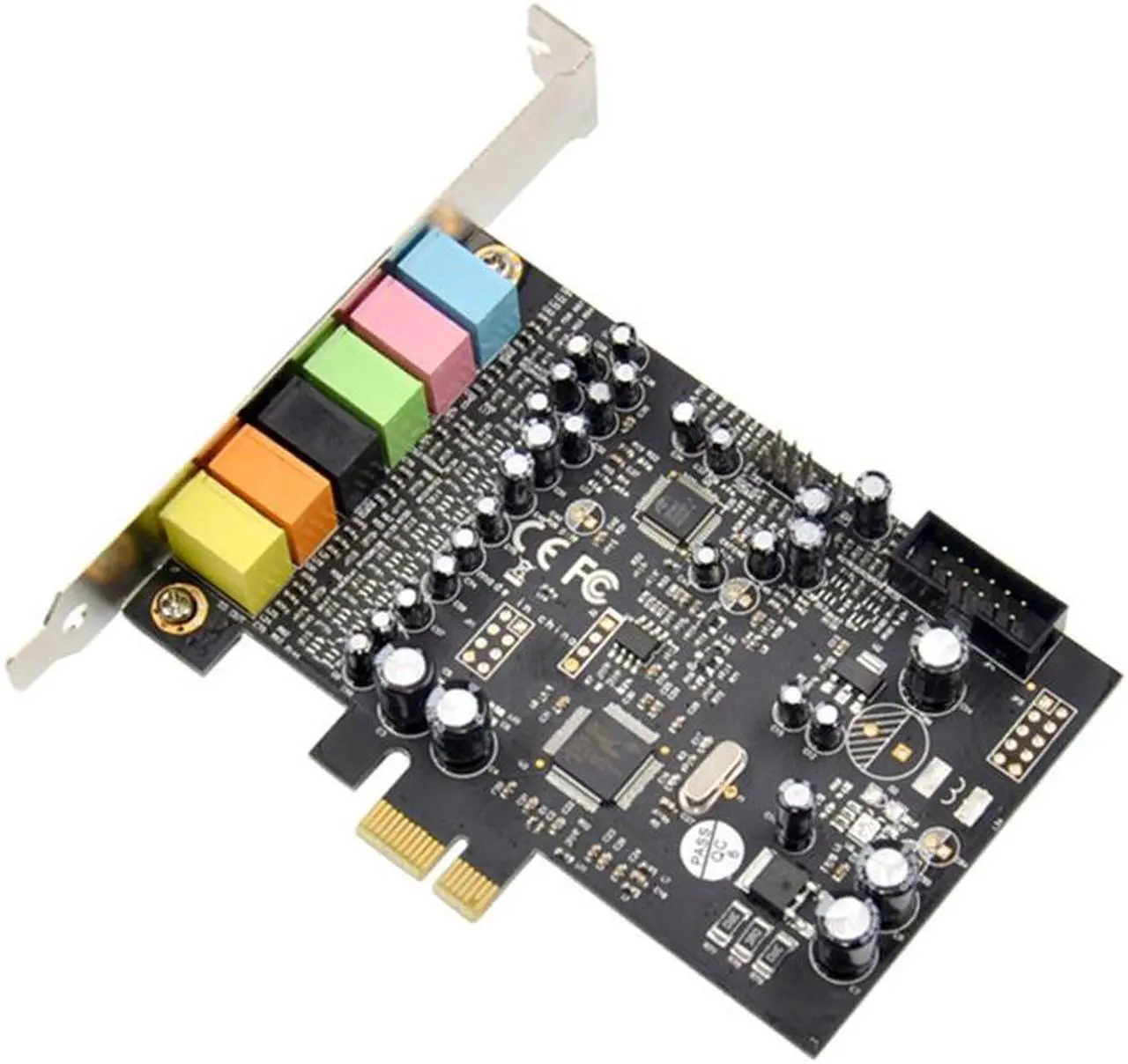 Alt view image 2 of 7 - Pcie 7.1CH Sound Card Stereo Surround Sound PCI-E Built-In 7.1 Channel Audio Audio System CM8828