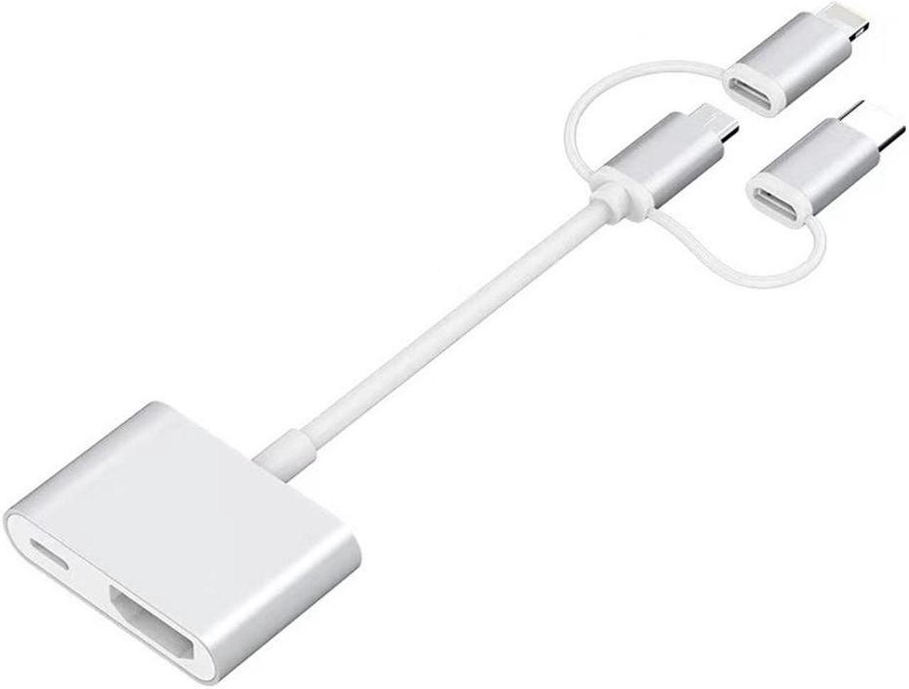 Alt view image 2 of 5 - Lightning Android Type C Connect to HDMI TV AV Cable Adapter For IPad IPhoneHDMI Cable