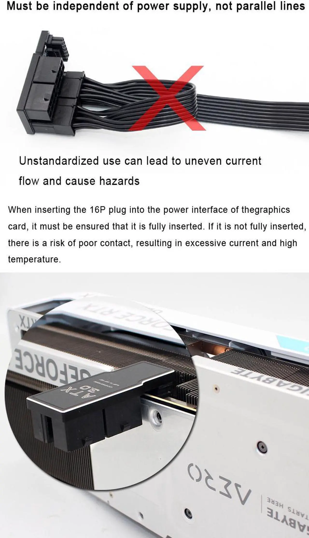Alt view image 6 of 7 - Aluminum Alloy 4x8Pin to 40 Series Graphics Card ATX3.0 12VHPWR 12+4P 600W 180 Degree Power Steering Connector GPU 180° Adapter - Model B Black