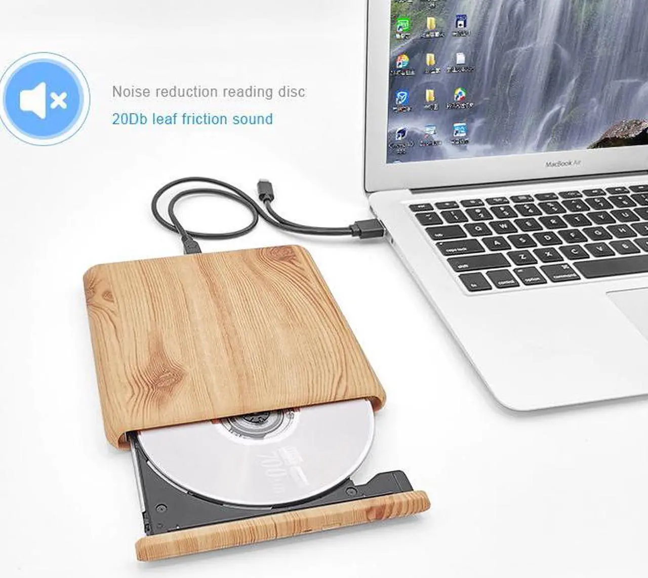 Alt view image 5 of 7 - USB 3.0 External Optical Slim Drive DVD Burner Portable Type C CD/DVD Optical Drive CD-ROM Player CD-R Reader for PC Computer Laptop Desktop