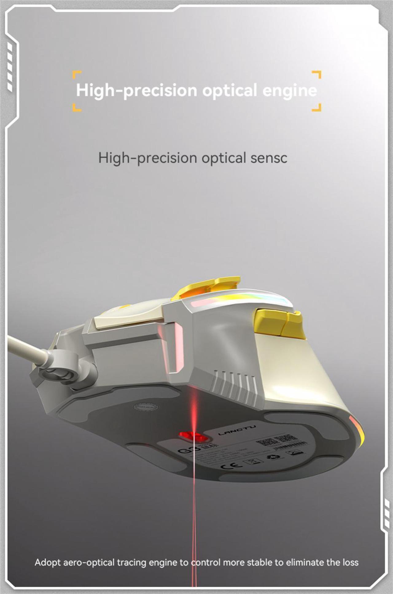 Alt view image 3 of 7 - USB Mouse Ergonomic Widely Compatible Wired Mechanical Optical Mouse Comfortable Game Mouse For Business Office Stable (Wired Version)