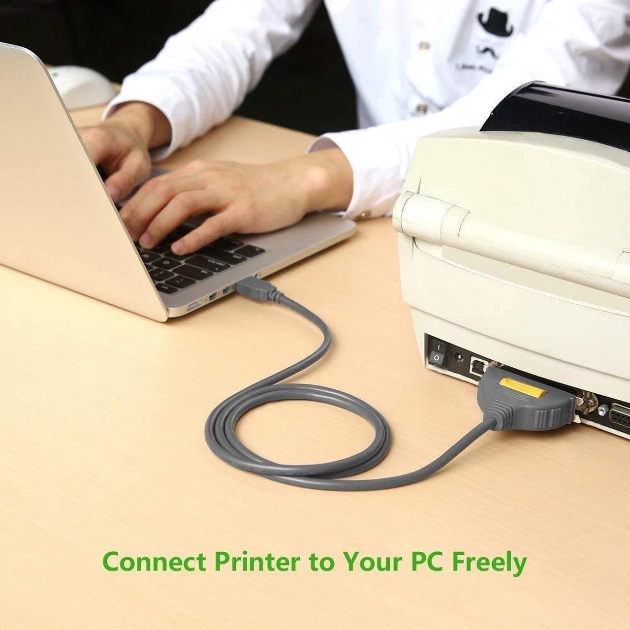 Alt view image 6 of 7 - USB to Parallel Printer Adapter Cable, USB Type A to Centronics 36 (CN36), USB to IEEE1284 CN36 Parallel Printer Adapter Cable for Printer, Inkjet, Laser etc- (1.5Meter/5Ft)