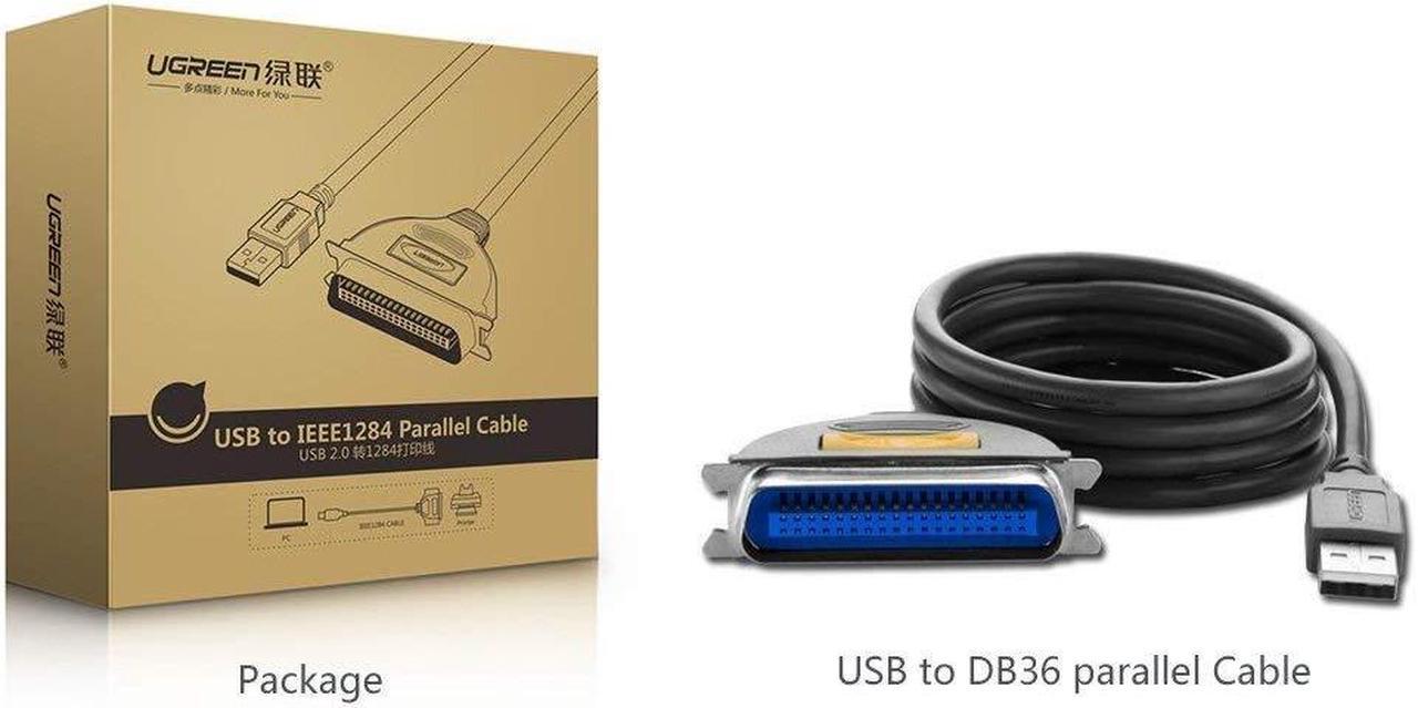 Alt view image 7 of 7 - USB to Parallel Printer Adapter Cable, USB Type A to Centronics 36 (CN36), USB to IEEE1284 CN36 Parallel Printer Adapter Cable for Printer, Inkjet, Laser etc- (1.5Meter/5Ft)