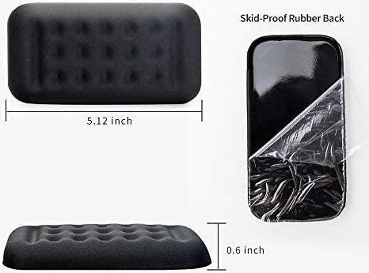 Alt view image 4 of 4 - Mouse Wrist Rest Pad Memory Foam Hand Rest Support for Office, Computer, Laptop, Mac Typing and Wrist Pain Relief and Repair (5.12 inch, Black)