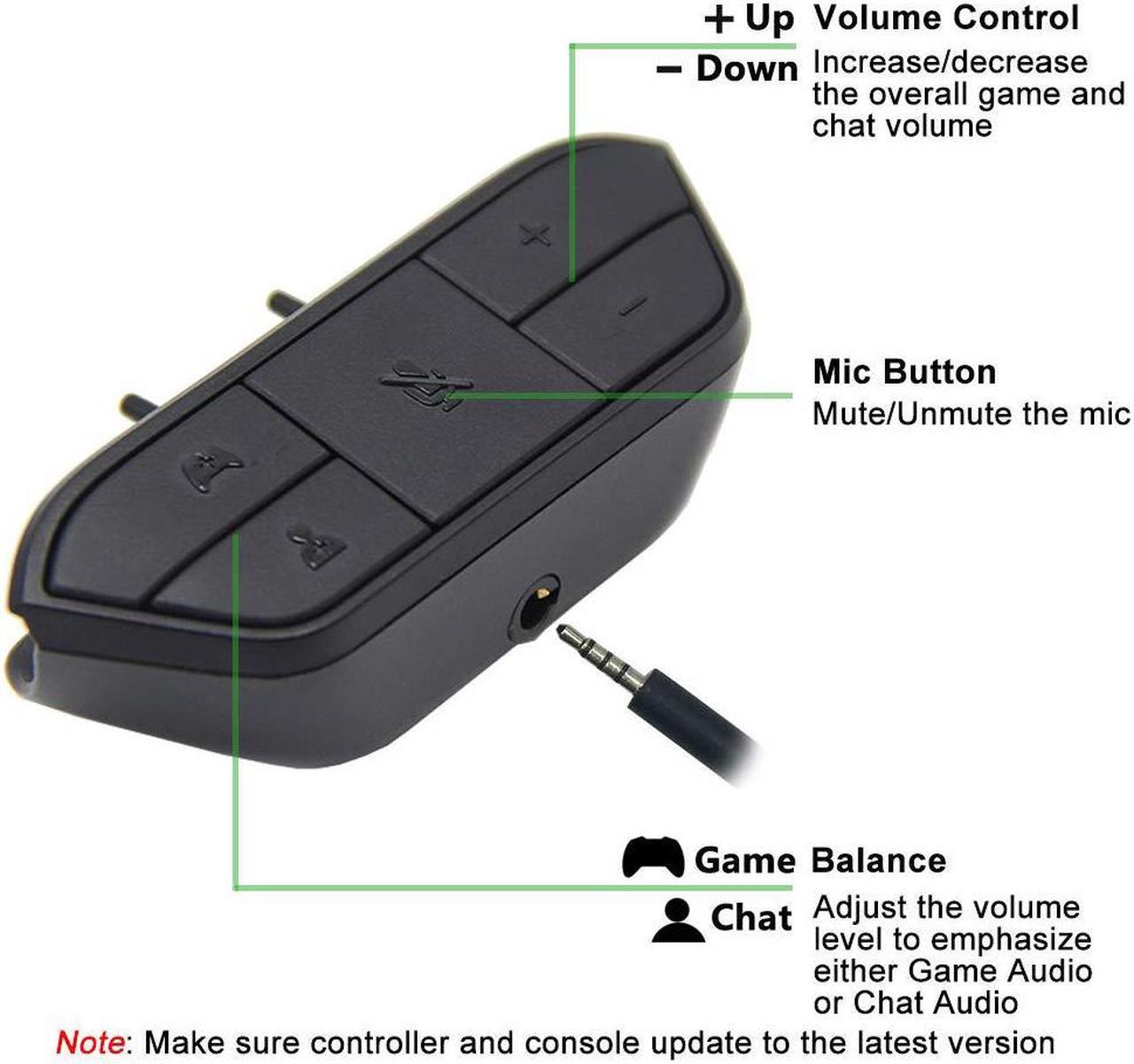 Alt view image 3 of 7 - Stereo Headset Adapter, Audio Mic Headphone Converter for Xbox One Controller