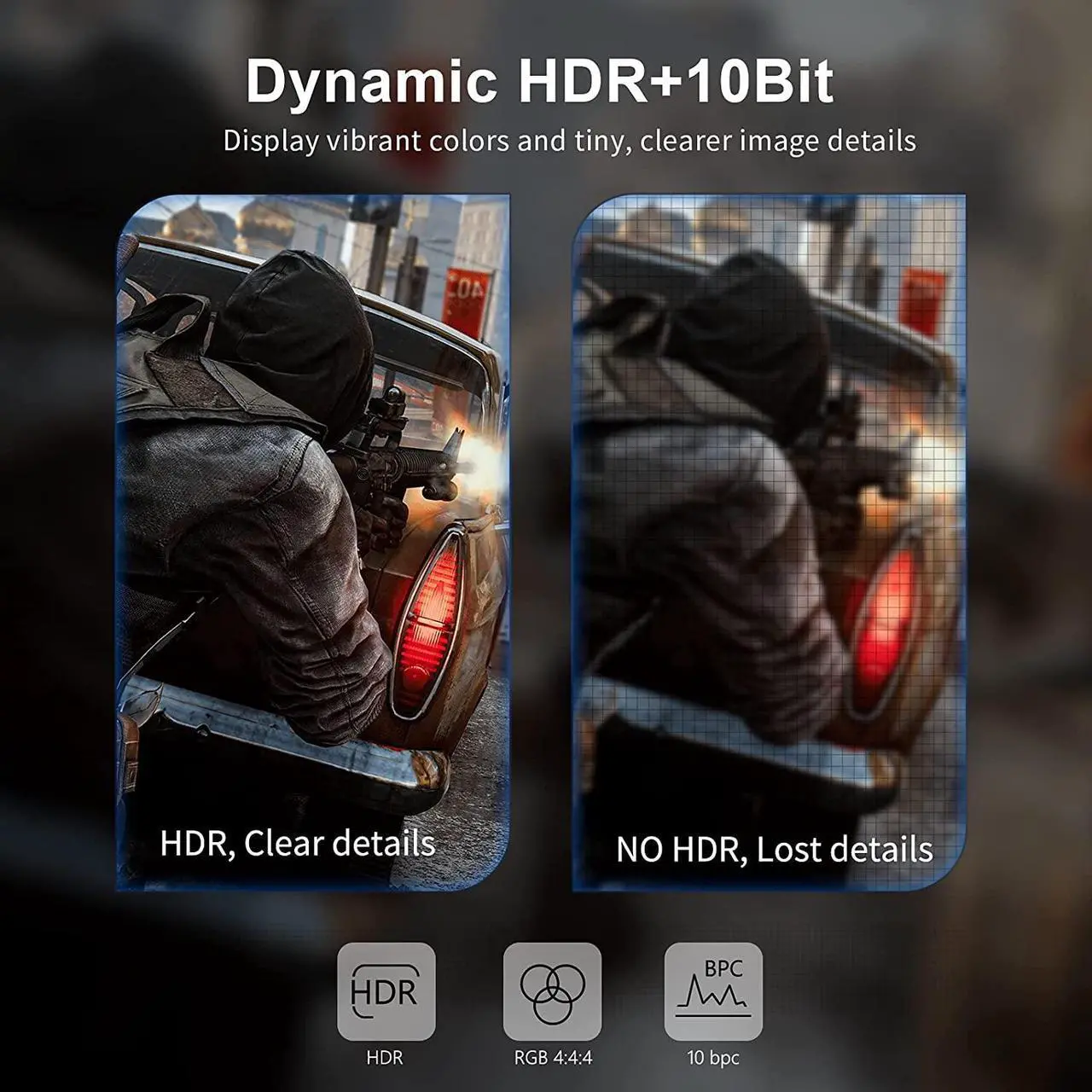 Alt view image 3 of 7 - 8K DisplayPort Cable 1.4 6.6ft / 2M DP Cable 1.4 8K @60Hz 4K @144Hz 1080P @240Hz VESA Certified HBR3 32.4Gbps HDCP 2.2 HDR DSC 1.2 Nylon Braided DisplayPort to DisplayPort Cord for Gaming Monitor PC