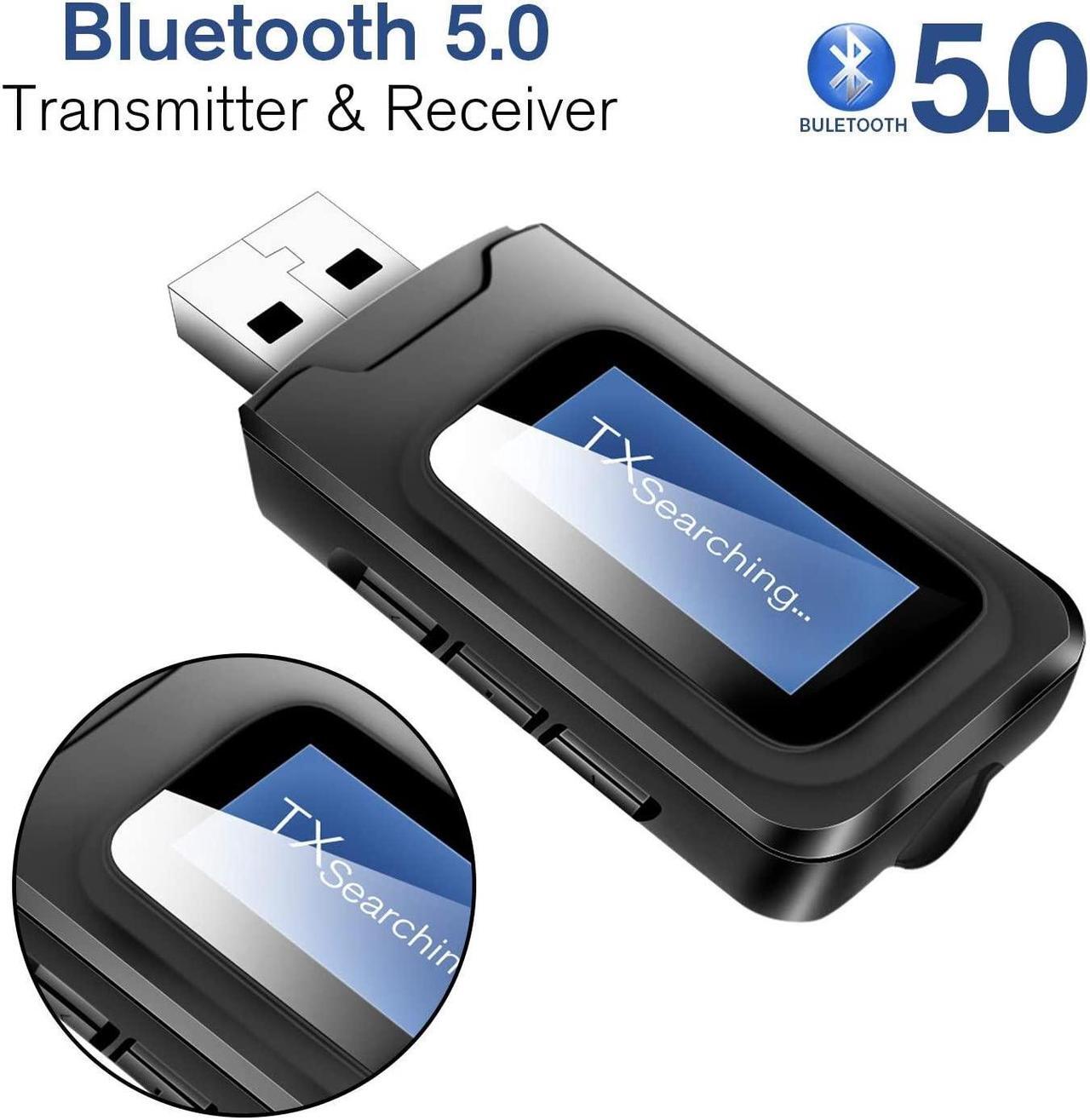 Main image of Bluetooth Transmitter for tv,Bluetooth tv Adapter Receiver with LCD Display,USB Bluetooth tv Transmitter for TV Car PC