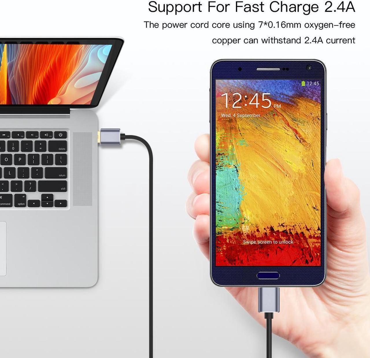 Alt view image 3 of 7 - USB 3.0 to Micro B Cable Male to Male, USB 3.0 Type A to Micro B Data Sync Cable Fast Speed USB 3.0 Cord For External Hard Drive Disk HDD S-a-m-s-u-n-g S5 Note 3 (3.3ft/1M)