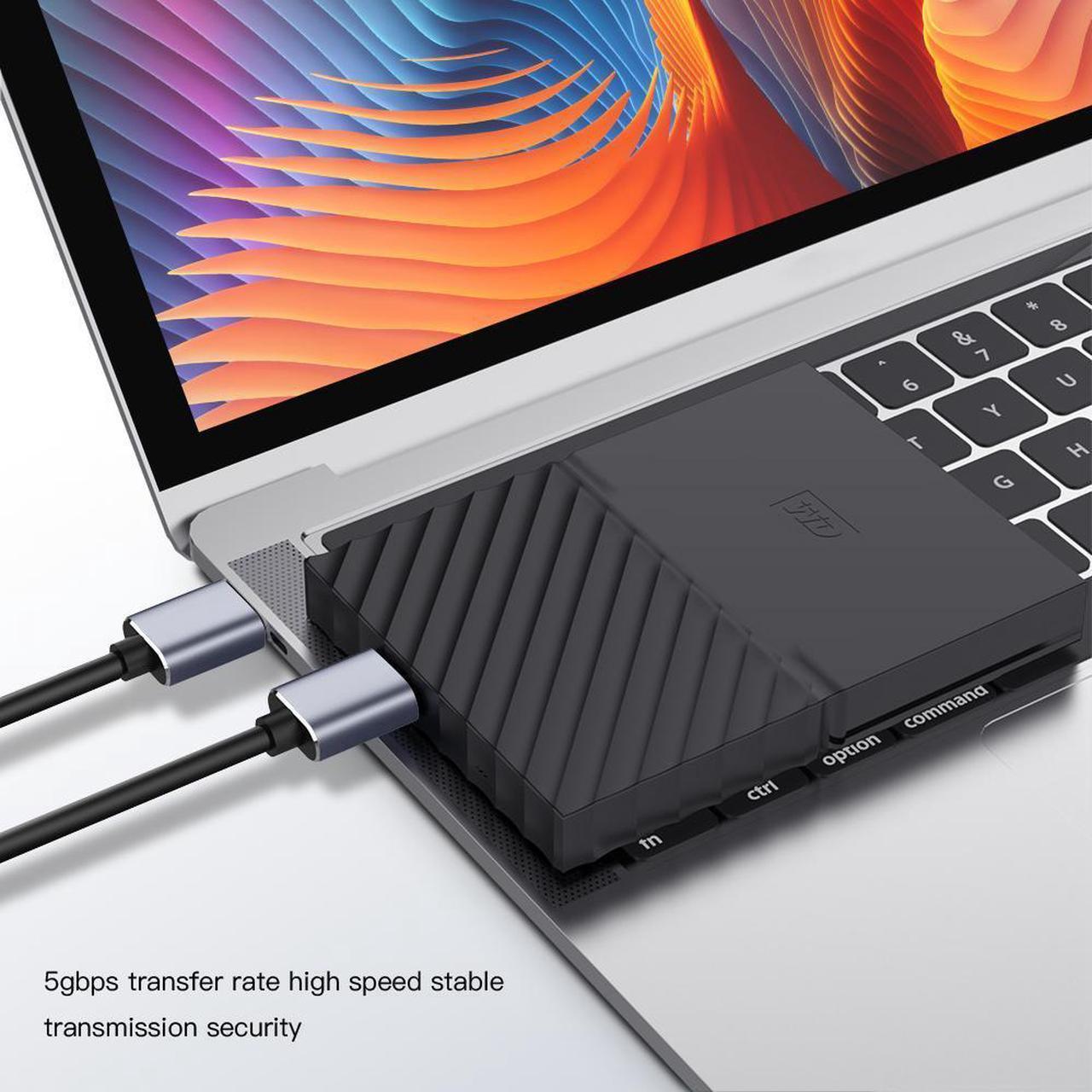 Alt view image 6 of 7 - USB 3.0 to Micro B Cable Male to Male, USB 3.0 Type A to Micro B Data Sync Cable Fast Speed USB 3.0 Cord For External Hard Drive Disk HDD S-a-m-s-u-n-g S5 Note 3 (3.3ft/1M)