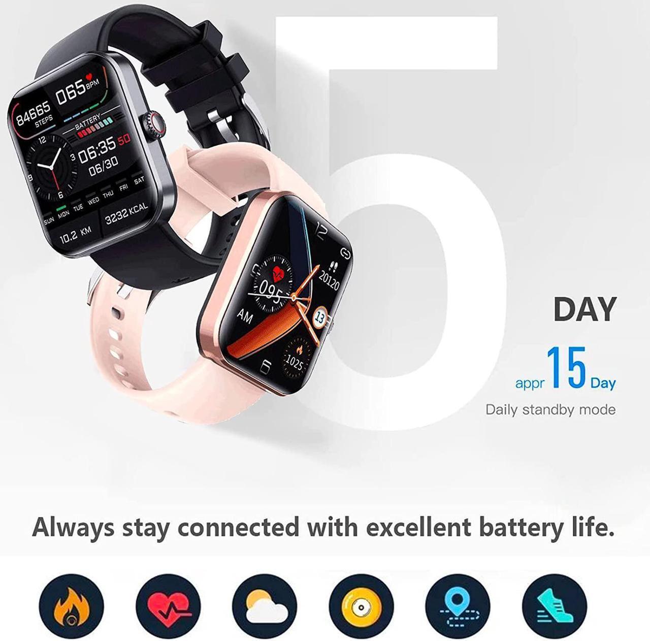 Alt view image 5 of 7 - Blood Glucose Monitoring Smartwatch - Fitness Tracker with Blood Pressure, Blood Oxygen Tracking - Heart Rate Monitor | Calorie Step Counter Non-invasive Blood Glucose Test Sport Smart Watch