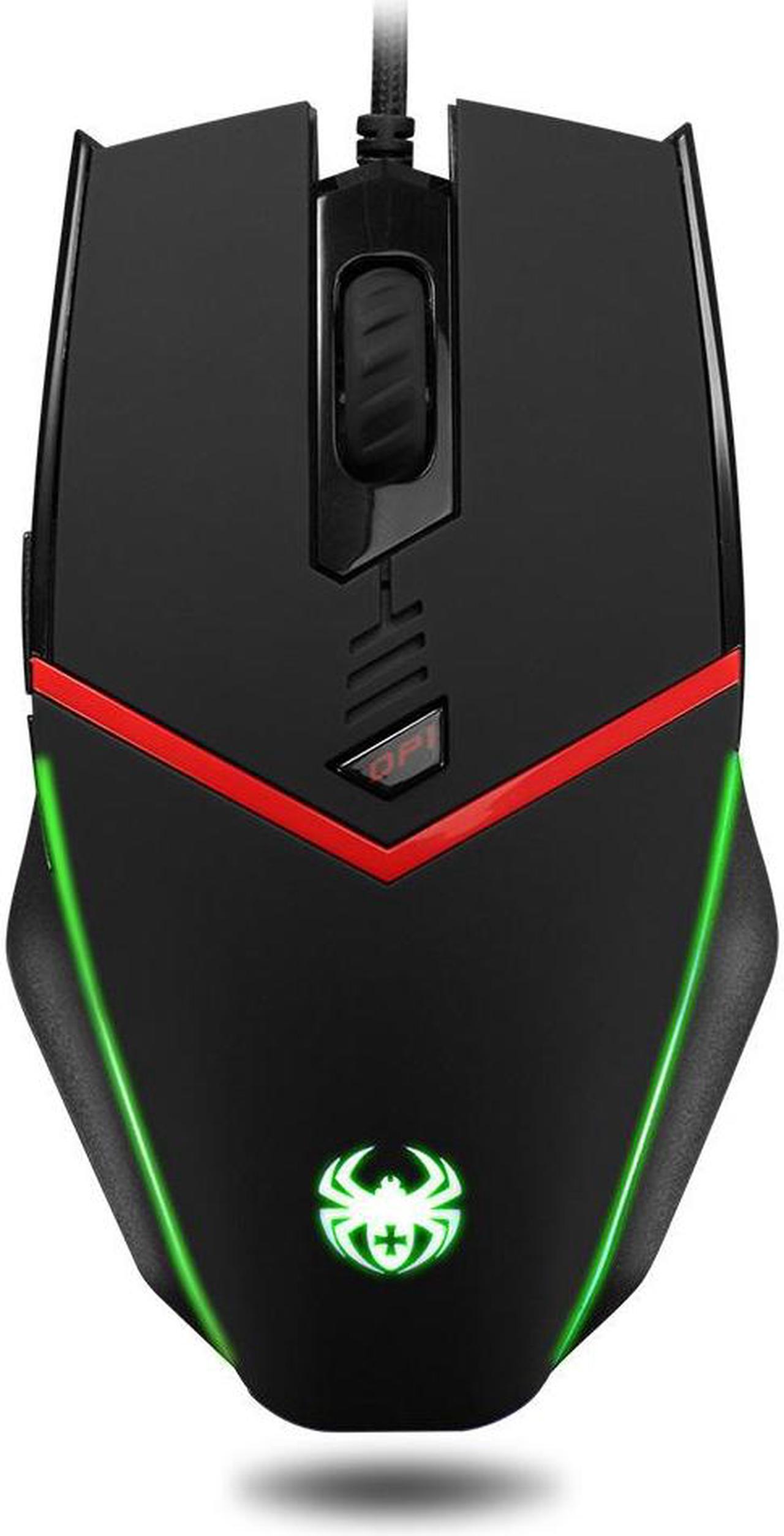 Alt view image 2 of 7 - ZELOTES Gaming Mouse Wired [ Programmable ][ Breathing Light ] [ 3200 DPI ] [ Weight Tuning Set ], PC,Computer Gamer Mice, 6 Buttons for Both Hands- Black