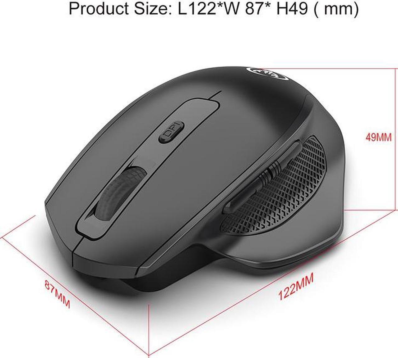 Alt view image 6 of 7 - Rechargeable 2.4G Wireless Mouse 6 Buttons Gaming Mouse for Gamer Laptop Desktop PC USB Receiver Micro Switch Button