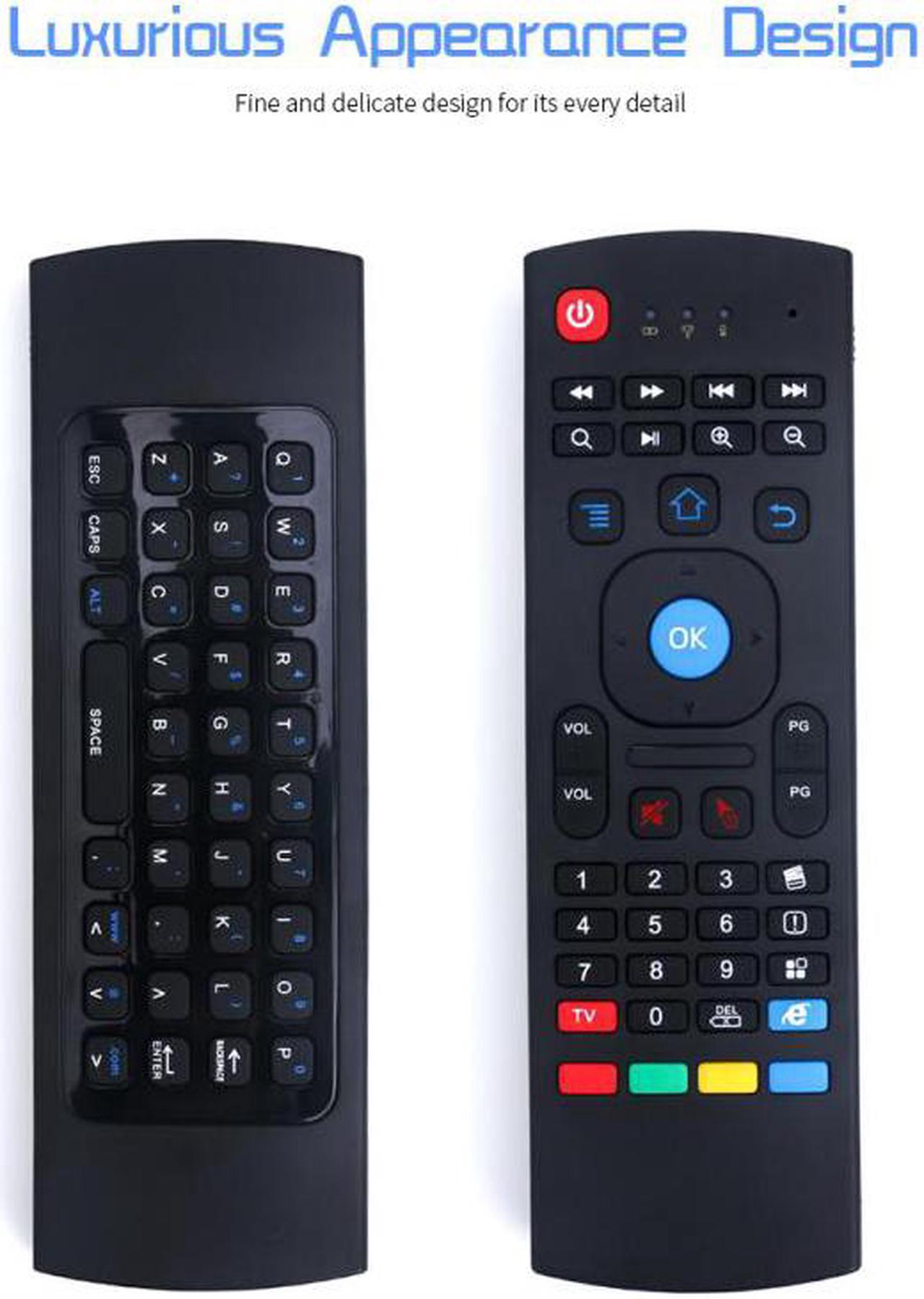 Wireless Qwerty Keyboard for Smart TV Android TV box KODI XBMC MXQ MX3 M8S+T8 QBox 2.4GHz Wireless Remote Control Fly Air Mouse