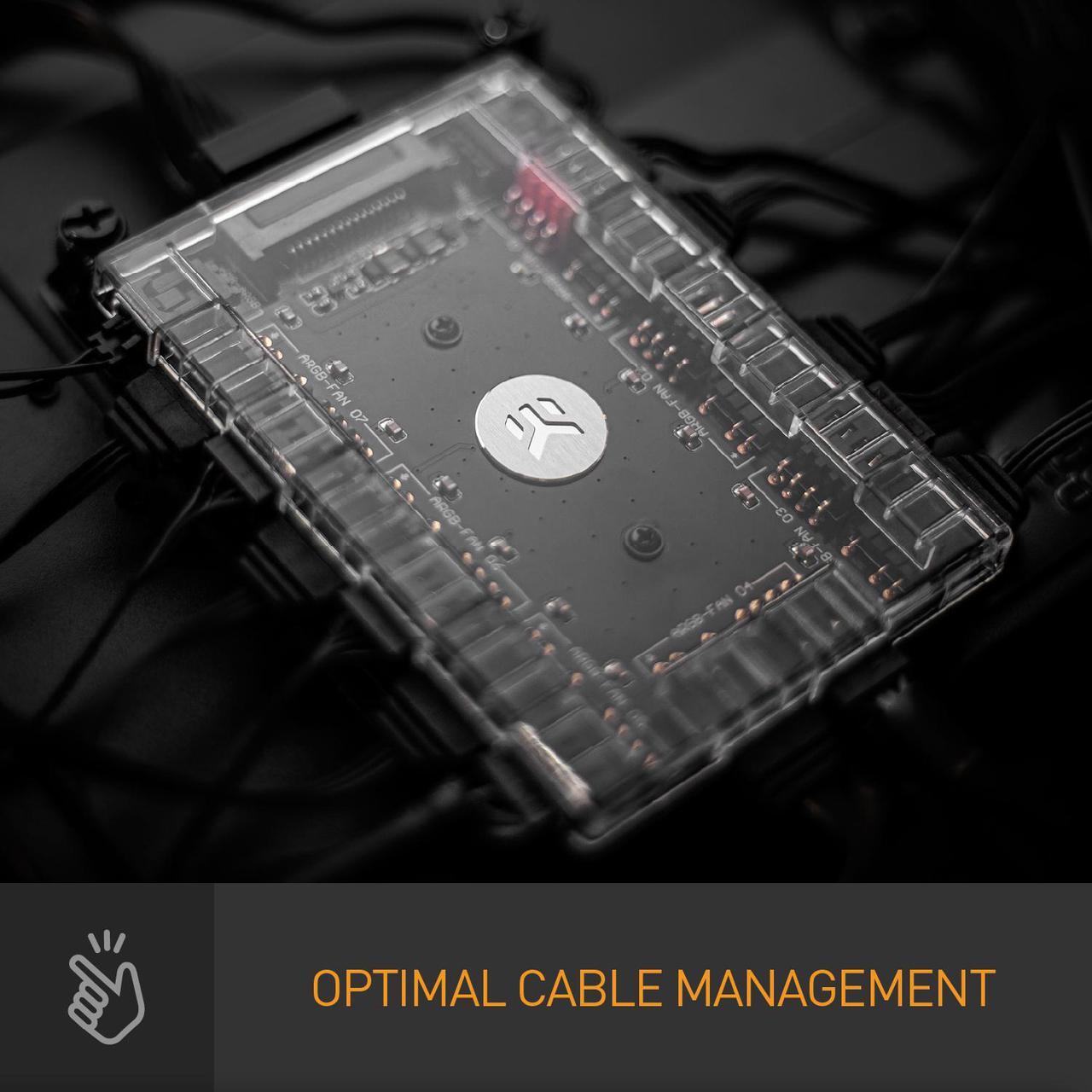 Alt view image 5 of 7 - EK 360mm AIO Elite, D-RGB All-in-One Liquid CPU Cooler with EK-Vardar High-Performance PMW Fans, 120mm Fan, Intel 115X/1200/2066, AMD AM4 (360mm AIO) LGA 1700 Compatible(Requires purchase of LGA 1700)