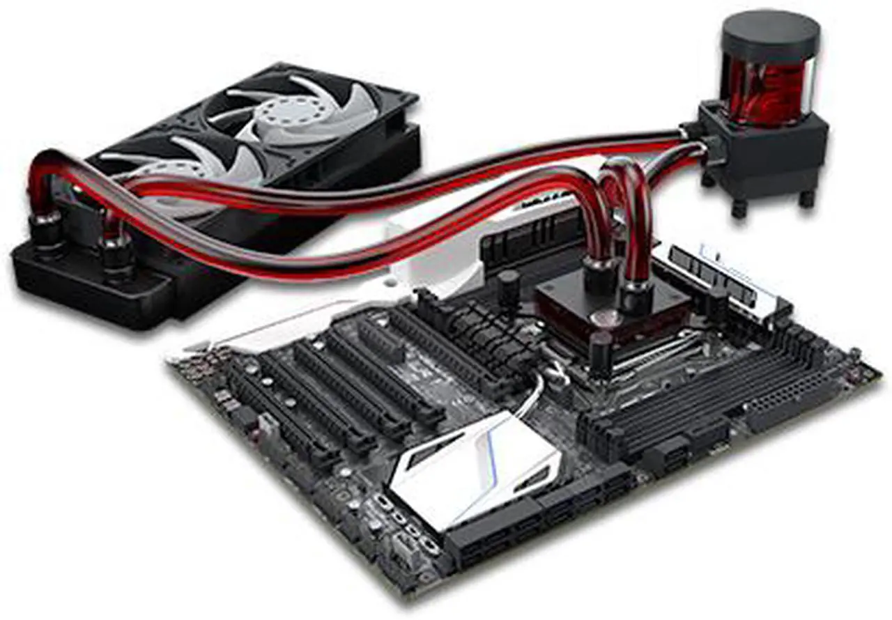 Alt view image 8 of 8 - EKWB EK Fluid Gaming A240 Complete Dual 120mm Water / Liquid Cooling Kit 240mm