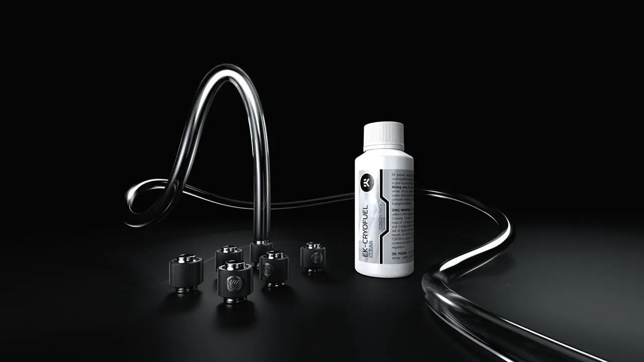 Alt view image 7 of 8 - EKWB EK Fluid Gaming A240 Complete Dual 120mm Water / Liquid Cooling Kit 240mm