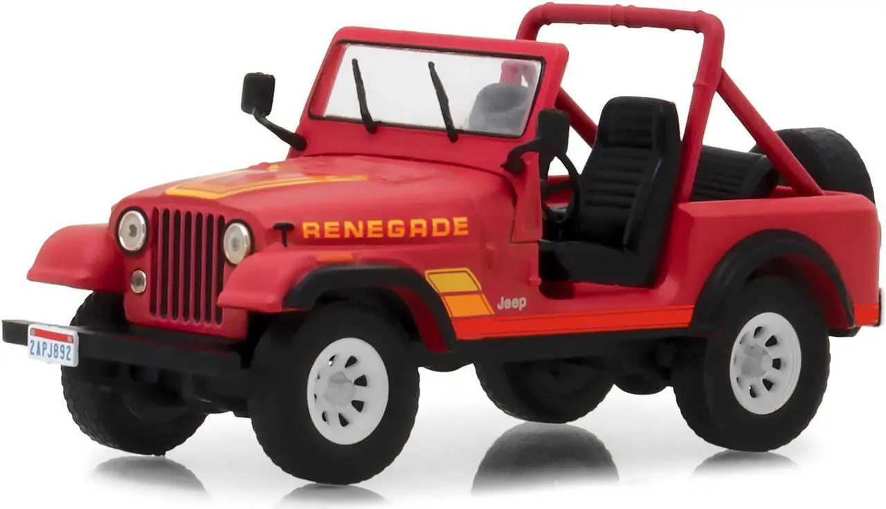 Main image of 1983 Jeep CJ-7 Renegade Red (Sarah Connor’s) "The Terminator" (1984) Movie 1/43 Diecast Model Car  by Greenlight