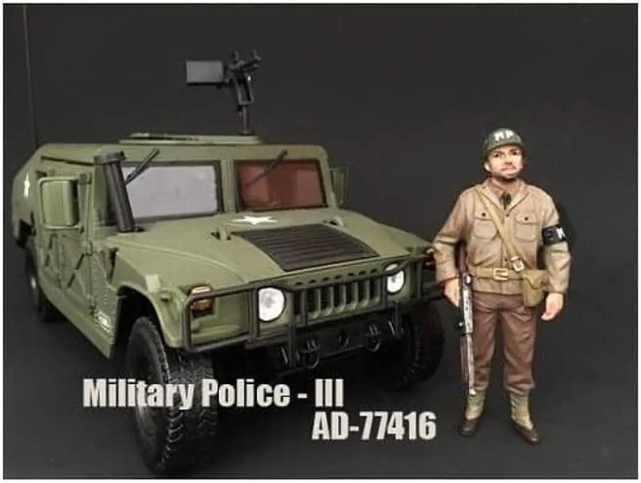 Alt view image 5 of 8 - WWII Military Police 4 Piece Figure Set For 1:18 Scale Models by American Diorama