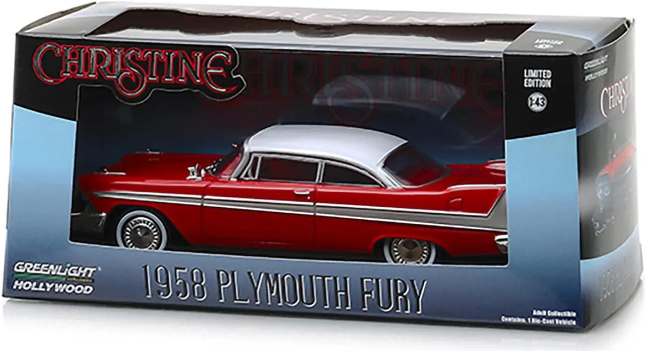 Alt view image 6 of 7 - 1958 Plymouth Fury Red "Christine" (1983) Movie 1/43 Diecast Model Car by Greenlight