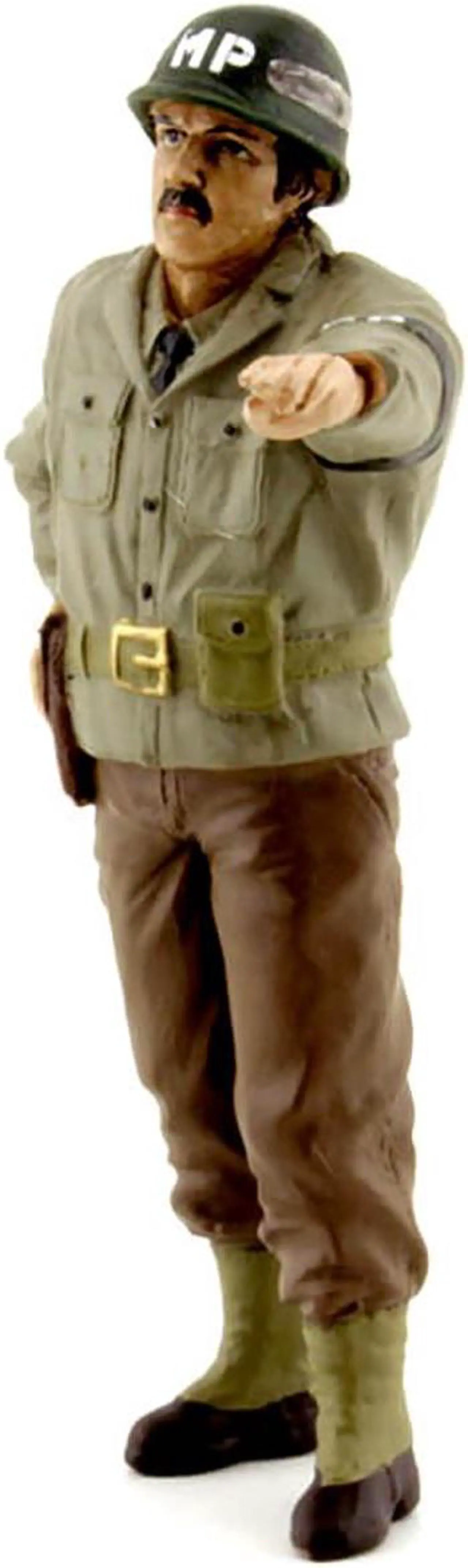Alt view image 4 of 6 - WWII Military Police Figure II For 1:18 Scale Models by American Diorama