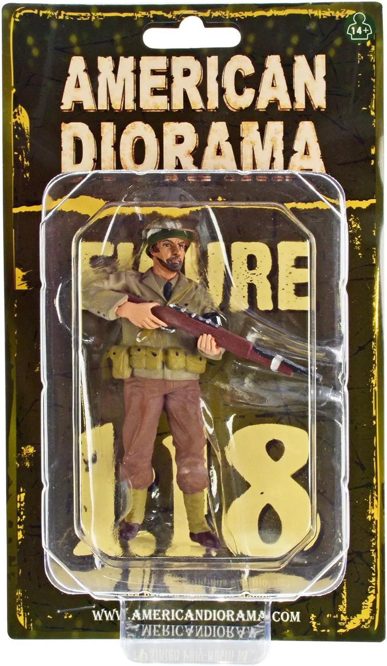 Alt view image 2 of 6 - WWII Military Police Figure IV For 1:18 Scale Models by American Diorama