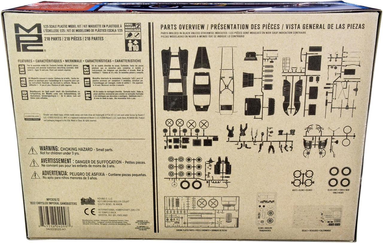 Alt view image 7 of 7 - MPC 926 1/25 1932 Chrysler Imperial Gangbusters