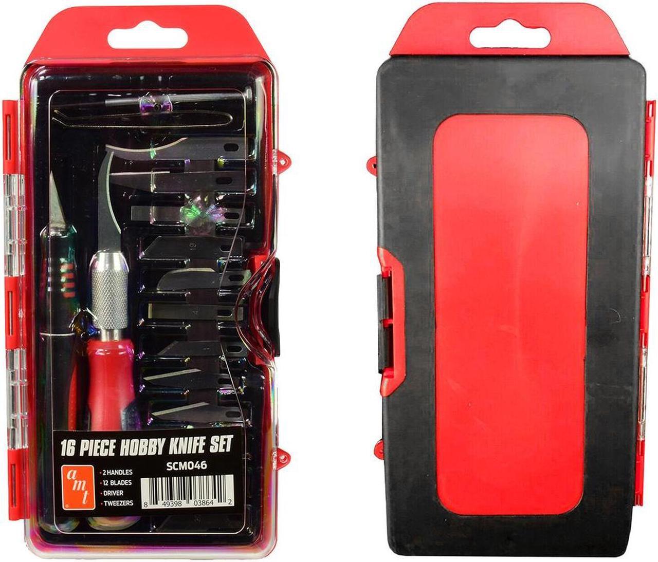 Alt view image 4 of 5 - 16 Piece Hobby Knife Set (Skill 3) for Model Kits by AMT