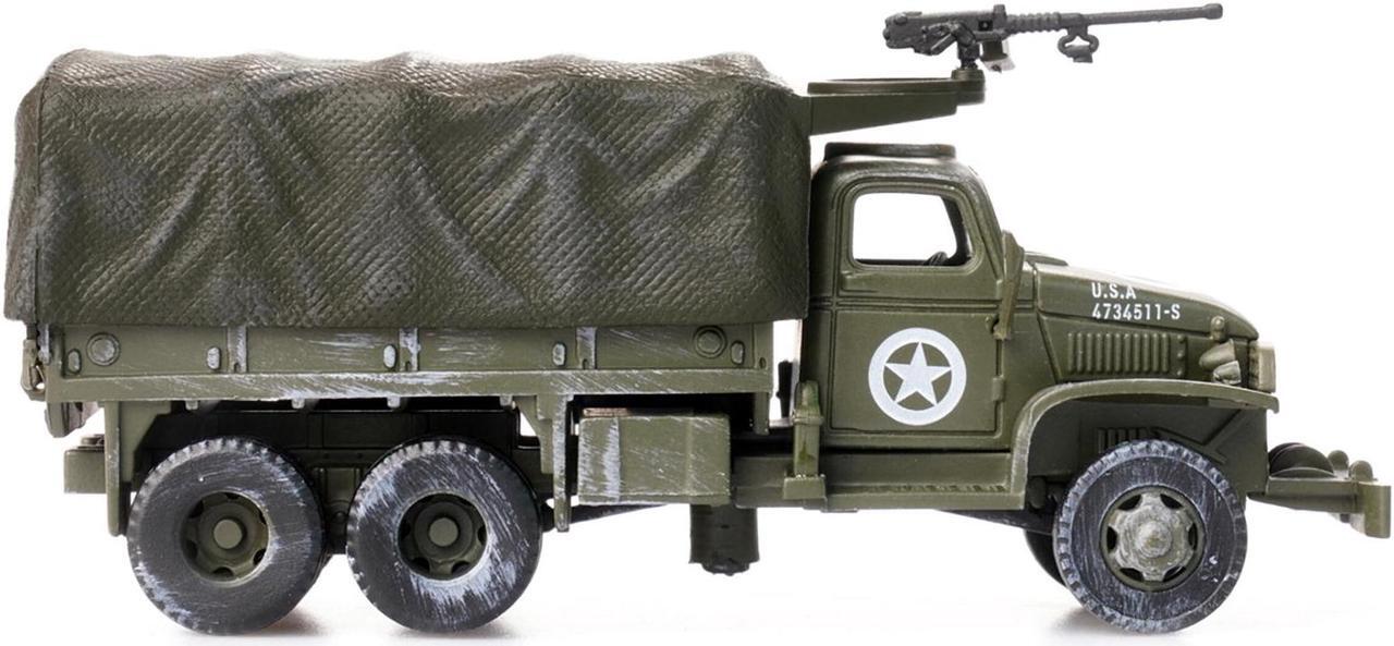 Alt view image 3 of 5 - GMC CCKW 353 Truck With Mounted Gun Olive Drab "4734511-S" US Army World War II 1/72 Diecast Model by Legion