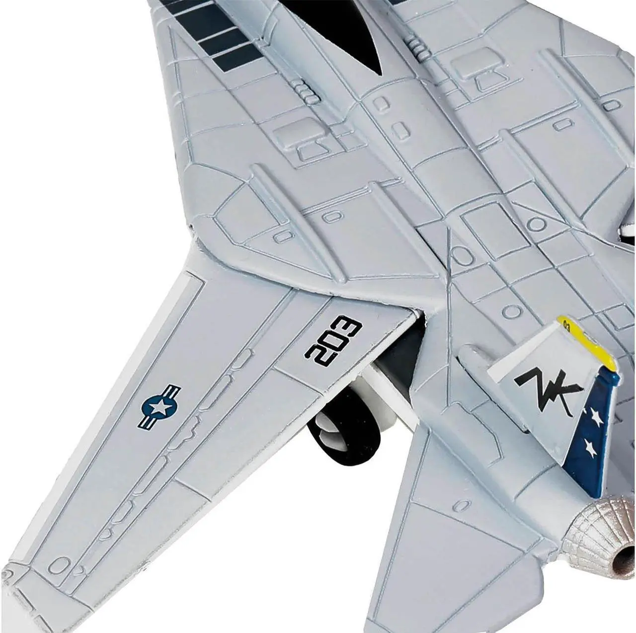 Alt view image 3 of 6 - Grumman F-14 Tomcat Fighter Aircraft "VF-2 Bounty Hunters" (CVN-65) Aircraft Carrier Deck 1/200 Diecast Model by Forces of Valor