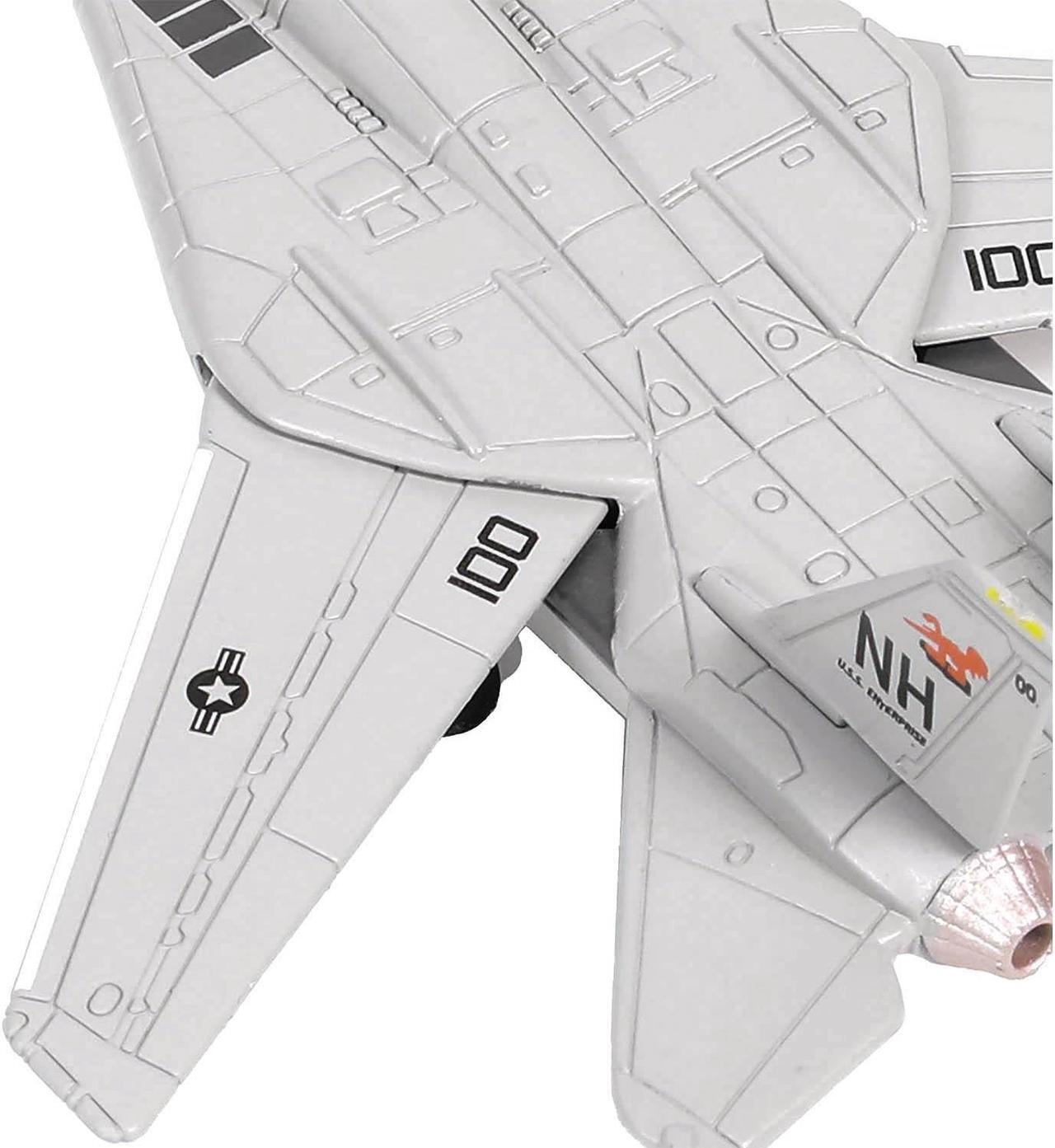 Alt view image 3 of 6 - Grumman F-14 Tomcat Fighter Aircraft "VF-114 Aardvarks" (CVN-65) Aircraft Carrier Deck 1/200 Diecast Model by Forces of Valor