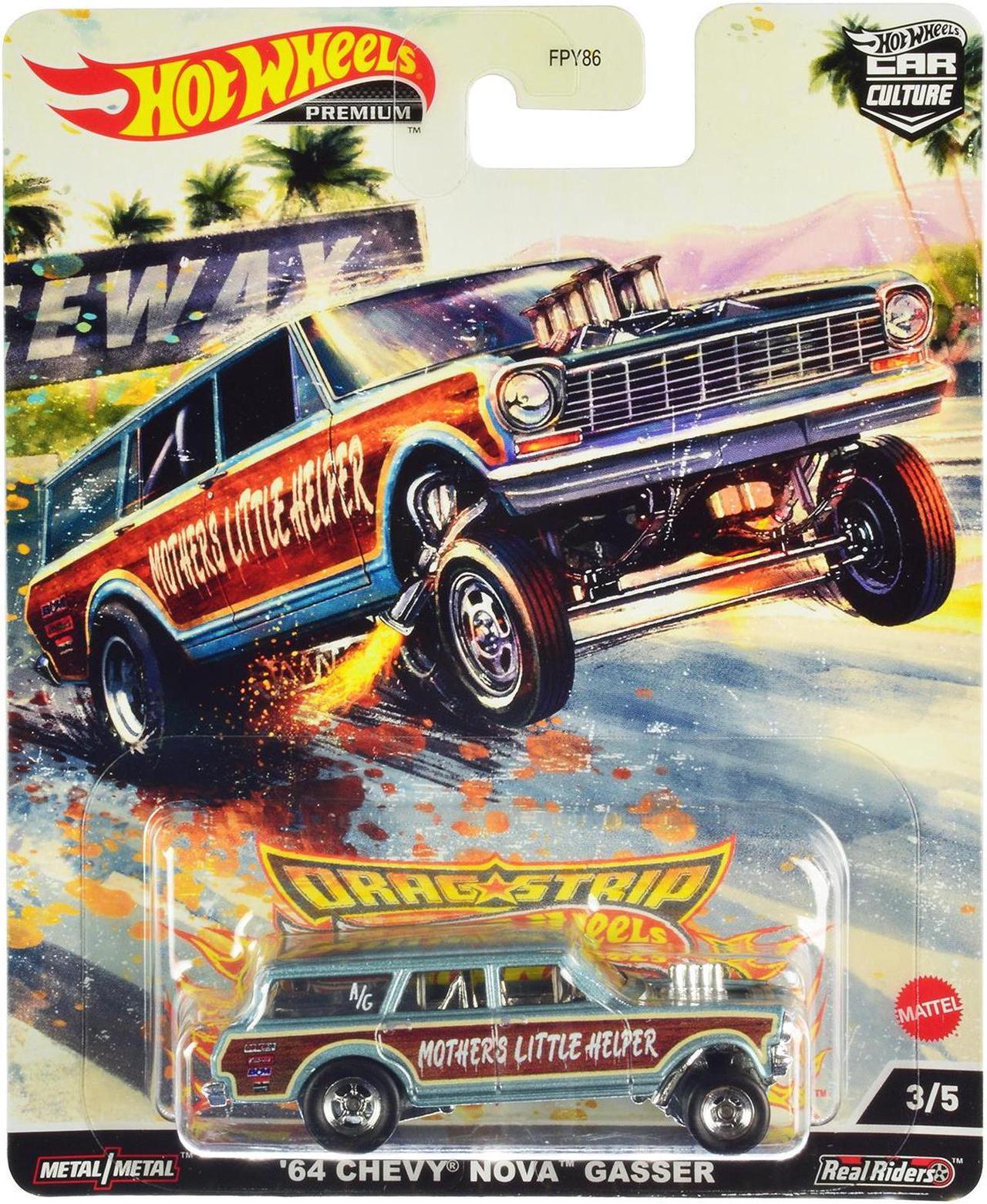 Alt view image 4 of 7 - "Drag Strip" 5 piece Set "Car Culture" Series Diecast Model Cars by Hot Wheels