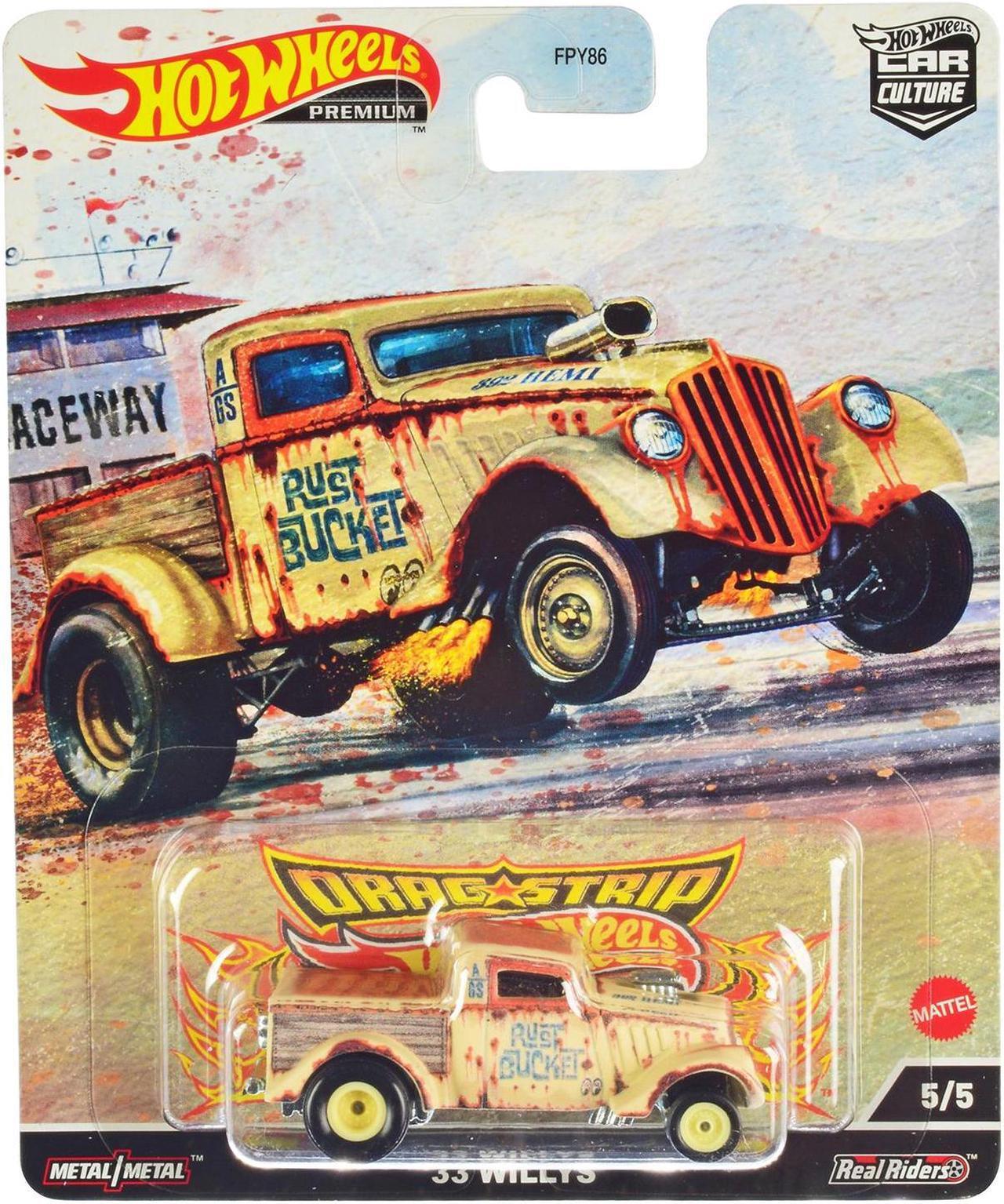 Alt view image 6 of 7 - "Drag Strip" 5 piece Set "Car Culture" Series Diecast Model Cars by Hot Wheels