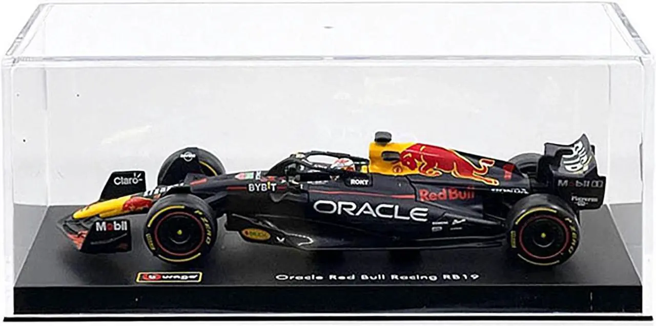 Alt view image 2 of 3 - Red Bull Racing RB19 #1 "Oracle" F1 World Championship (2023) w/Figure &  Case "Race" Series 1/43 Diecast Model Car by Bburago
