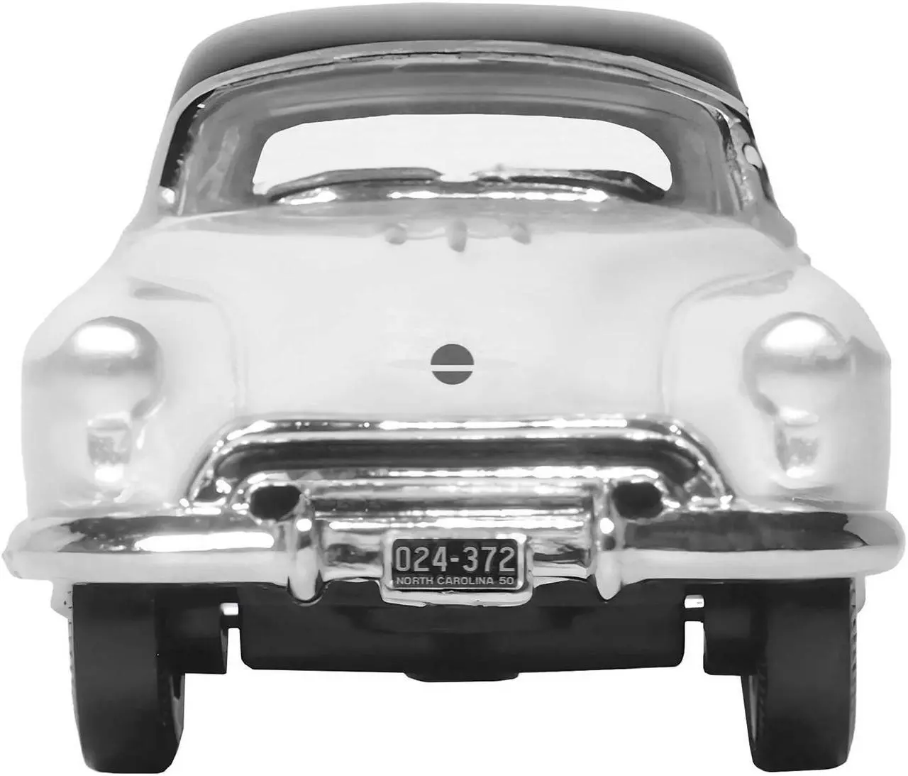 Alt view image 3 of 4 - 1950 Oldsmobile Rocket 88 Coupe Marol Gray with Black Top 1/87 (HO) Scale Diecast Model Car by Oxford Diecast
