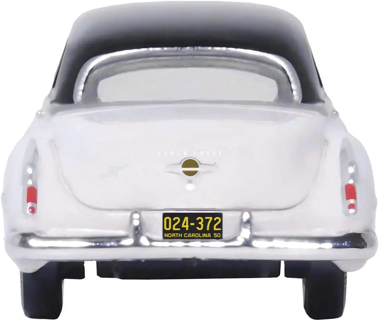 Alt view image 4 of 4 - 1950 Oldsmobile Rocket 88 Coupe Marol Gray with Black Top 1/87 (HO) Scale Diecast Model Car by Oxford Diecast