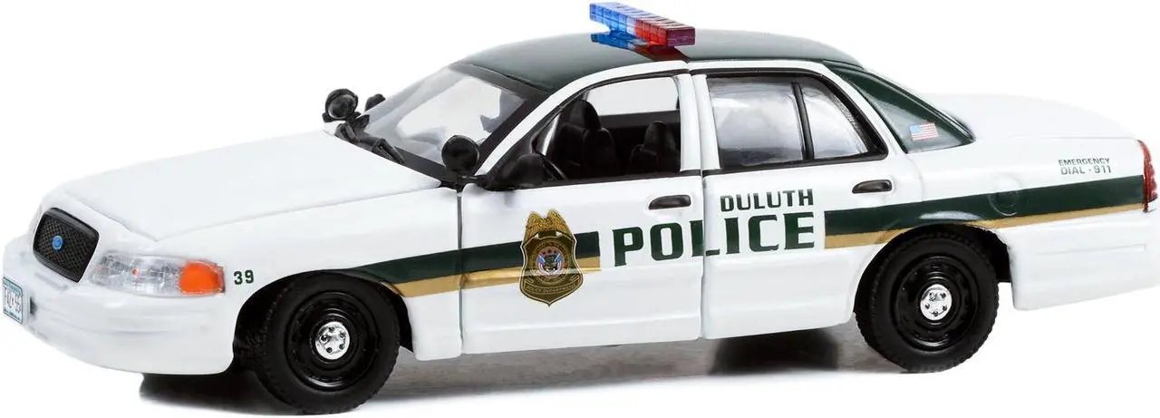 Alt view image 3 of 5 - 1978 Plymouth Fury Slicktop Blue Metallic w/White Top "Nevada Highway Patrol" "Hot Pursuit" 1/24 Diecast Model Car by Greenlight
